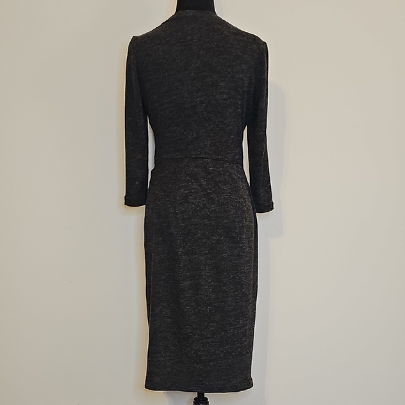 CALVIN KLEIN Womens 3/4 Sleeve Round Neck Knee Length Wear To Work Sheath Dress - Picture 2 of 9